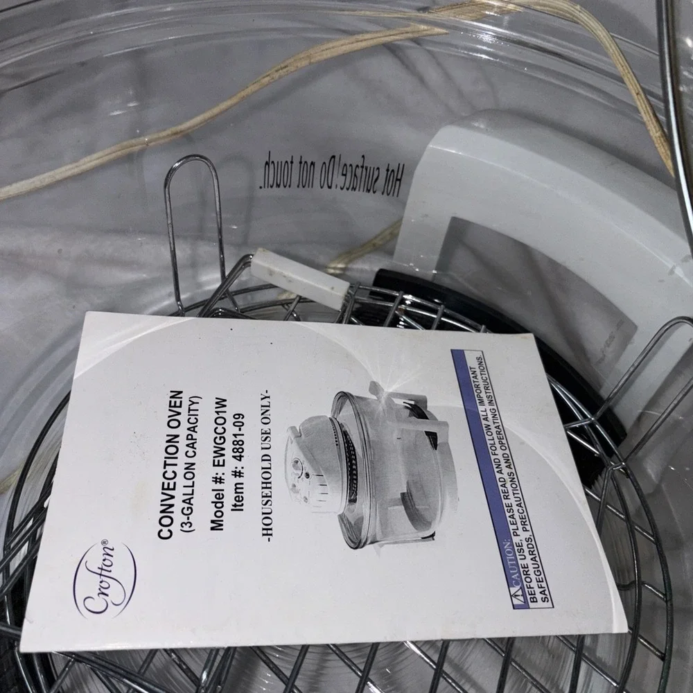 CROFTON‎ Turbo Convection Oven 3 gallon Glass 1300 Watt Cooks With Light !!!